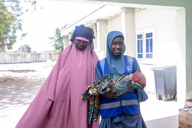Mother with newborn โ CBI health program